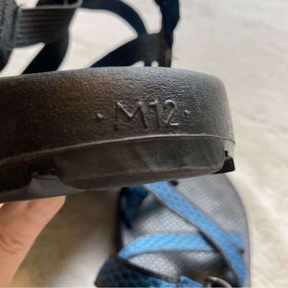 Chaco Loop Toe Blue Tone Sandals Size 12 - Picture 6 of 8